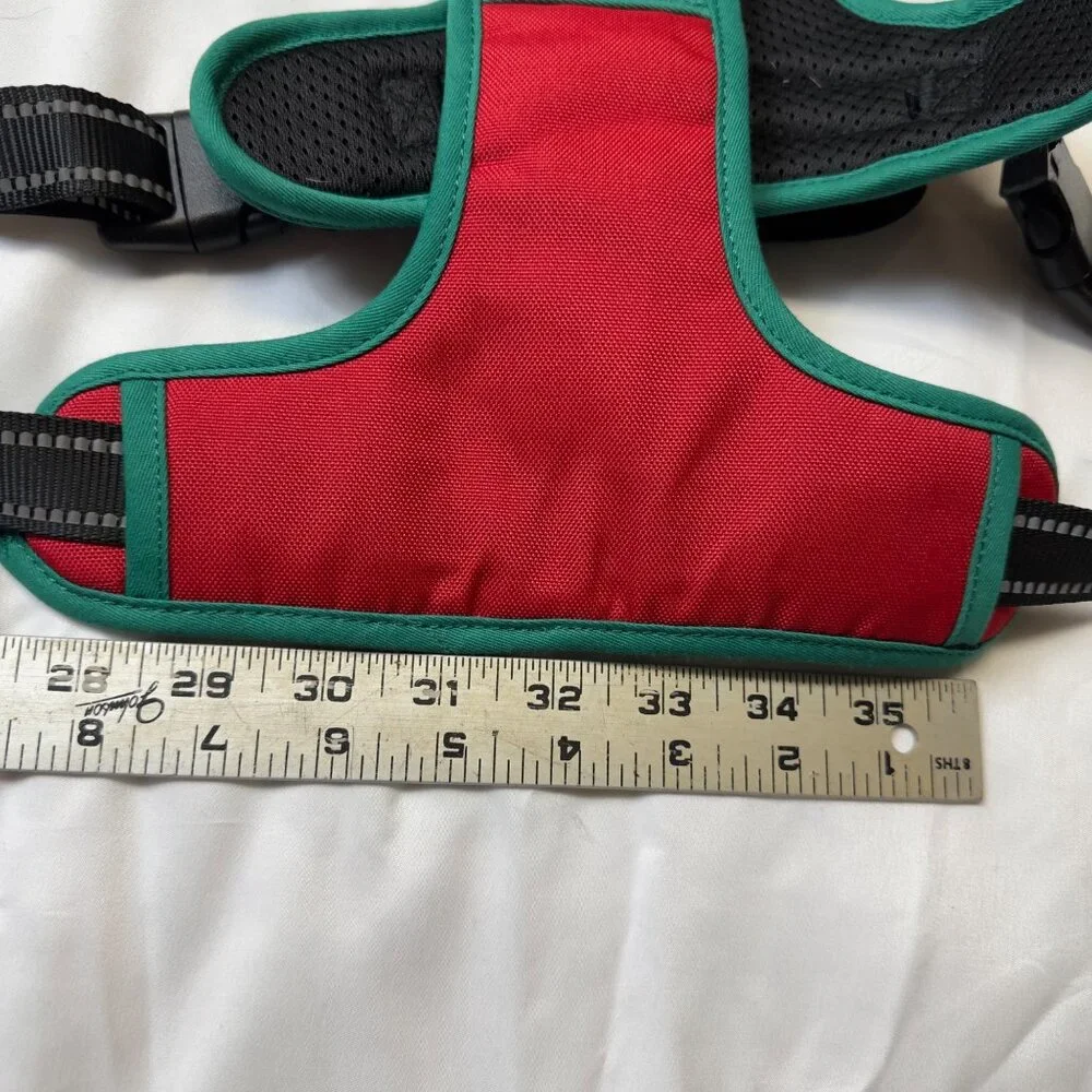 phoe pet harness xlarge red/ green euc